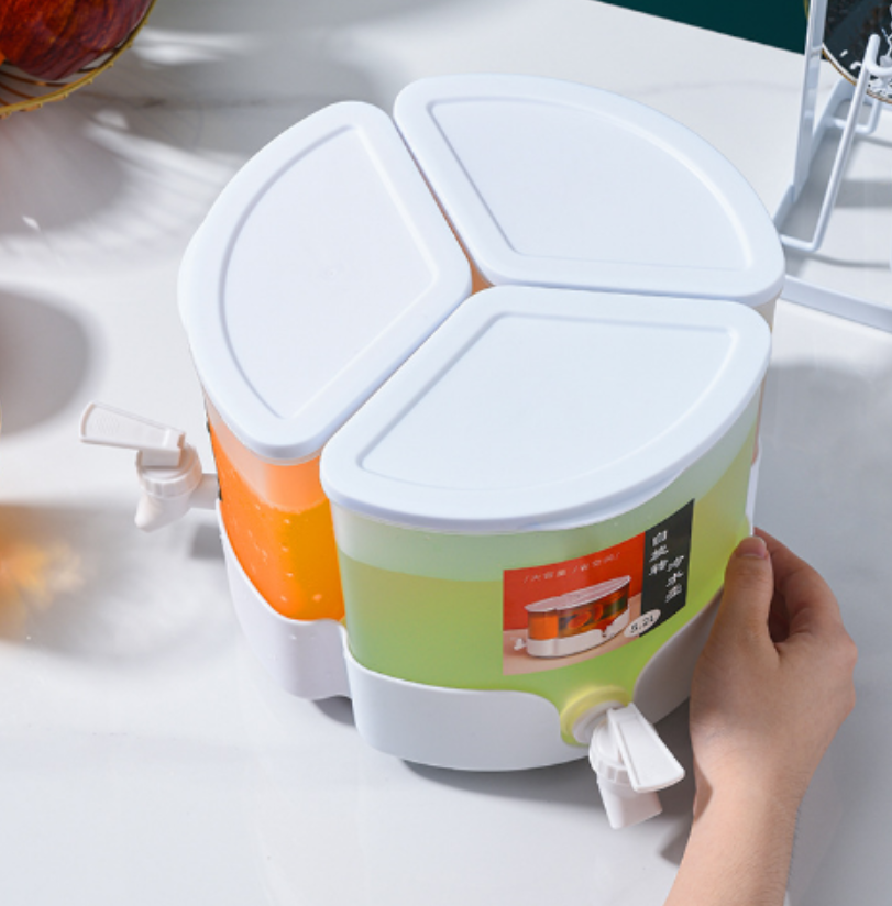 Three-compartment cold water bucket for export Application Scenario