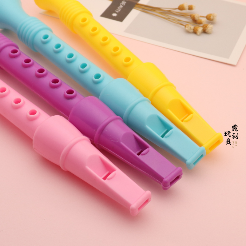Vertical flute whistle, children's plastic toy gift, party whistle Specification image