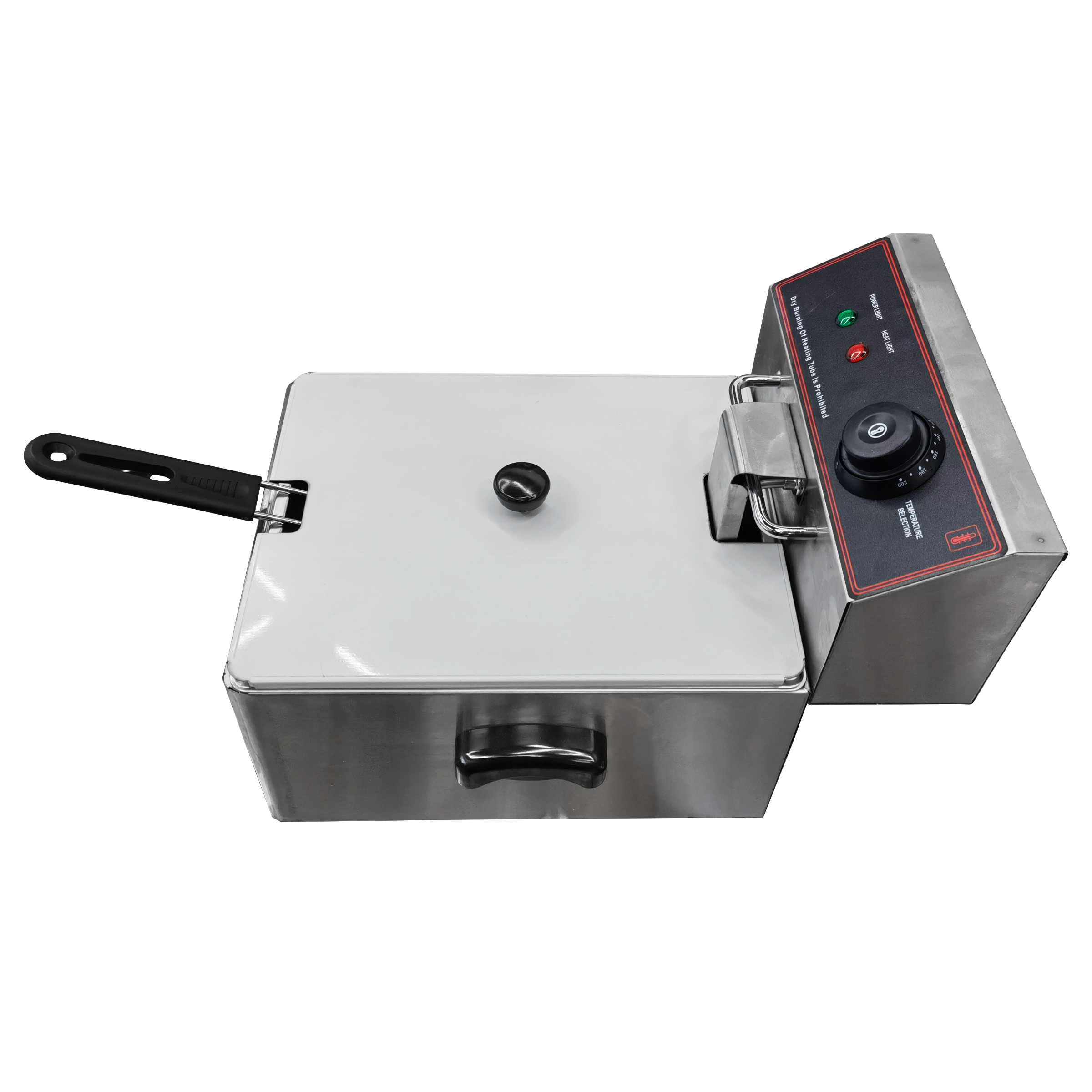 High-quality 6L commercial single-cylinder electric deep fryer for foreign trade, stainless steel small electric deep fryer, fried chicken stove available in multiple models such as double-cylinder Application Scenario