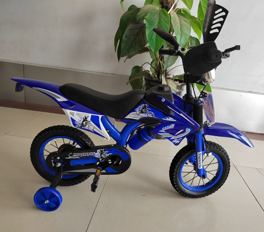 新款儿童自行车摩托造型750男款儿童自行车12/16/20寸