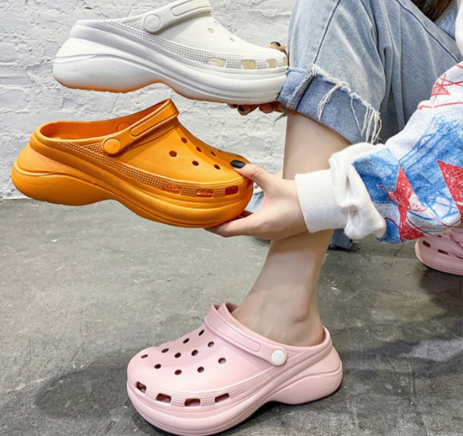 Simple solid-color crocs are exclusively for export details Picture