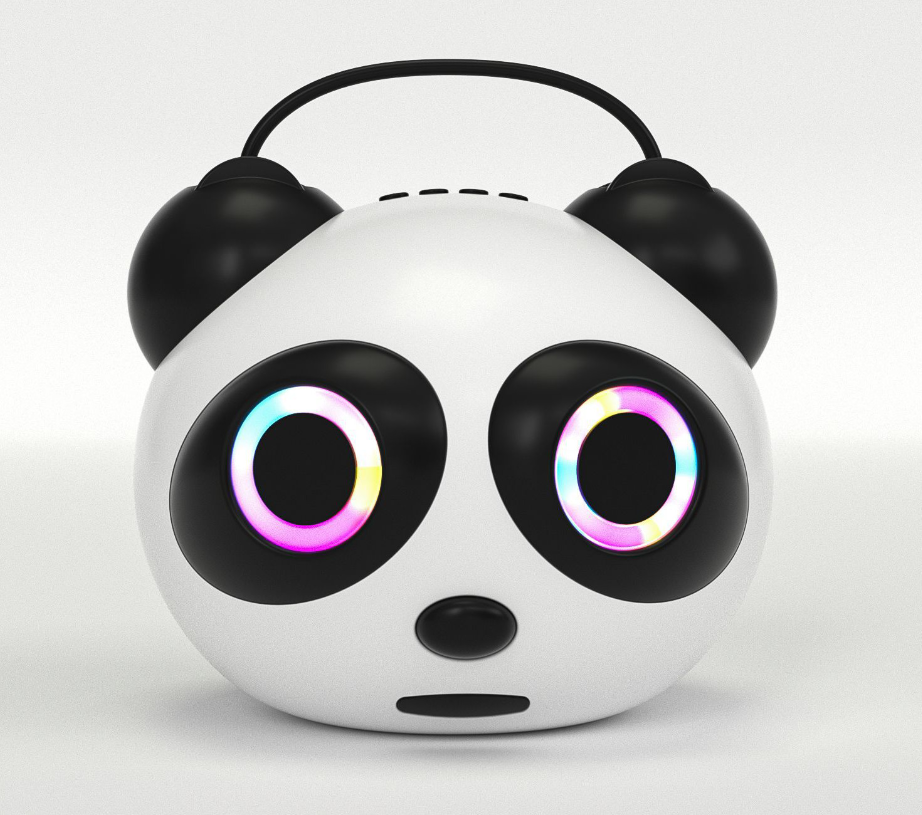 新款蓝牙音箱 卡拉OK卡通熊猫蓝牙音响桌面手机支架