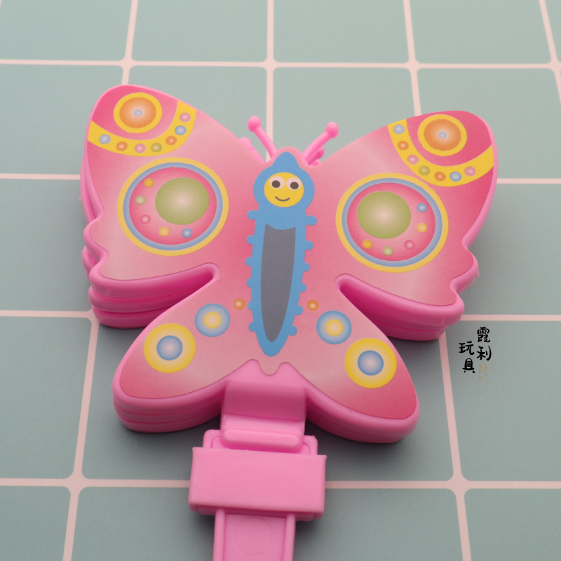 Butterfly hand clap, children's plastic toy giveaway, party liven up the atmosphere, cheering props whistle, whistle, children's cartoon Item Picture