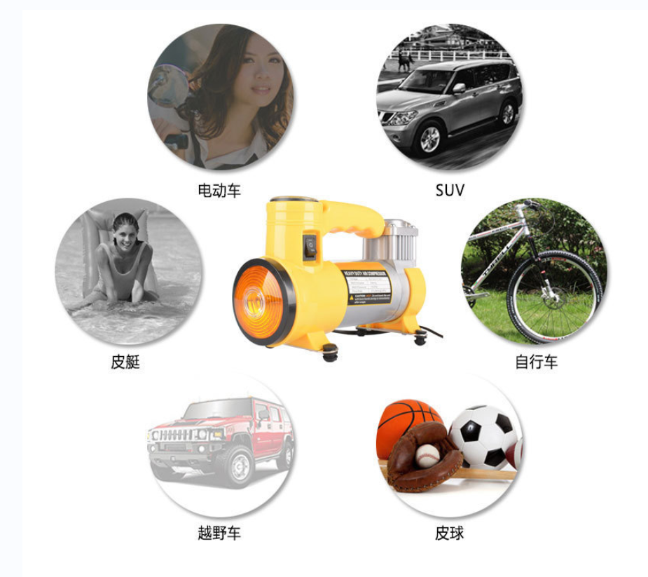 Exclusive export supply of tire air pumps for vehicles details Picture