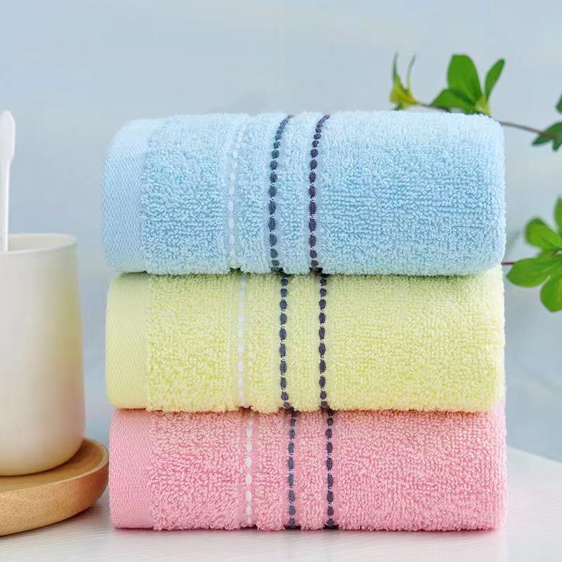 Tinglong Factory direct sales of high-volume candy-colored towels for face washing, pure cotton towels Item Picture