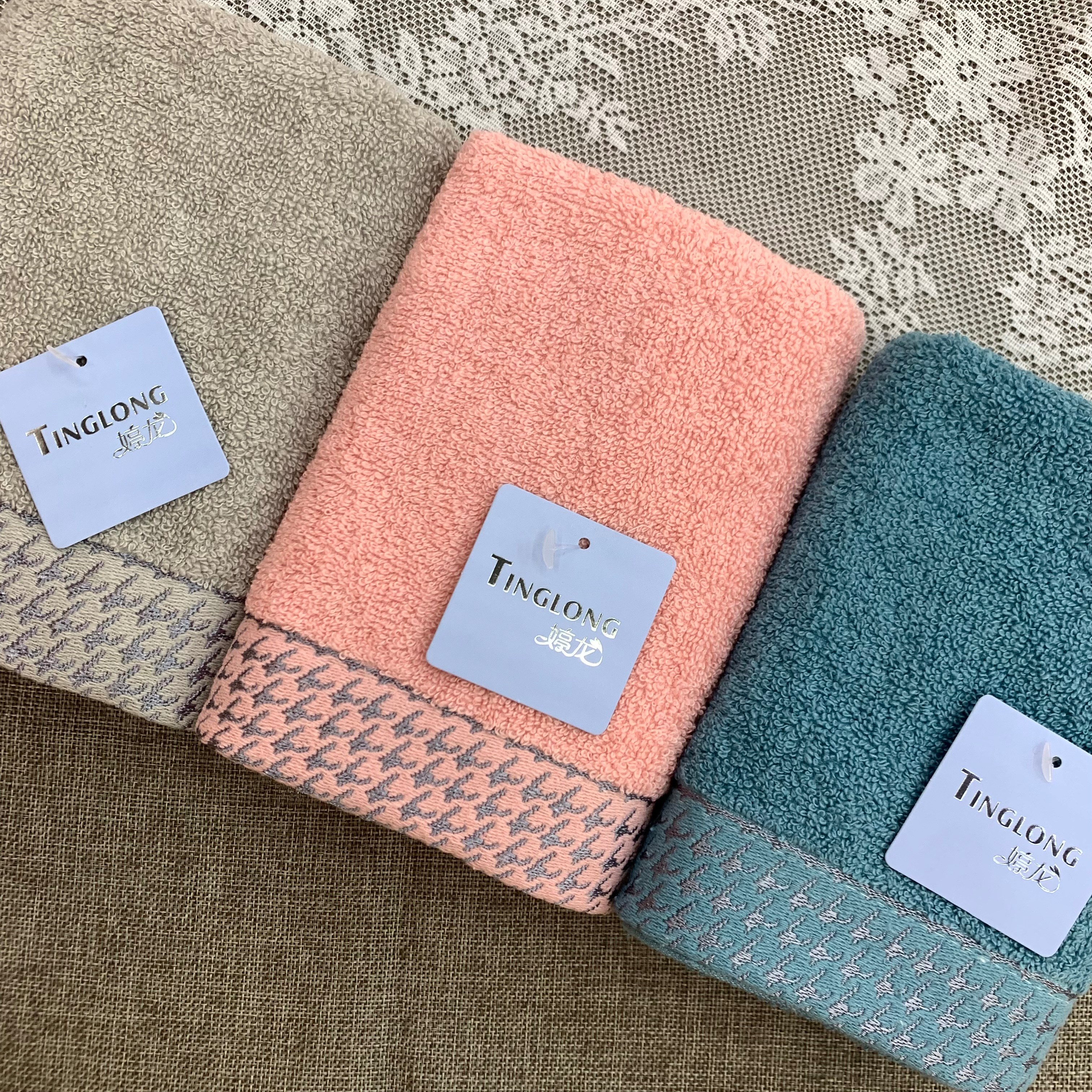 Tinglong dark series towels for face washing and bath towels Specification image