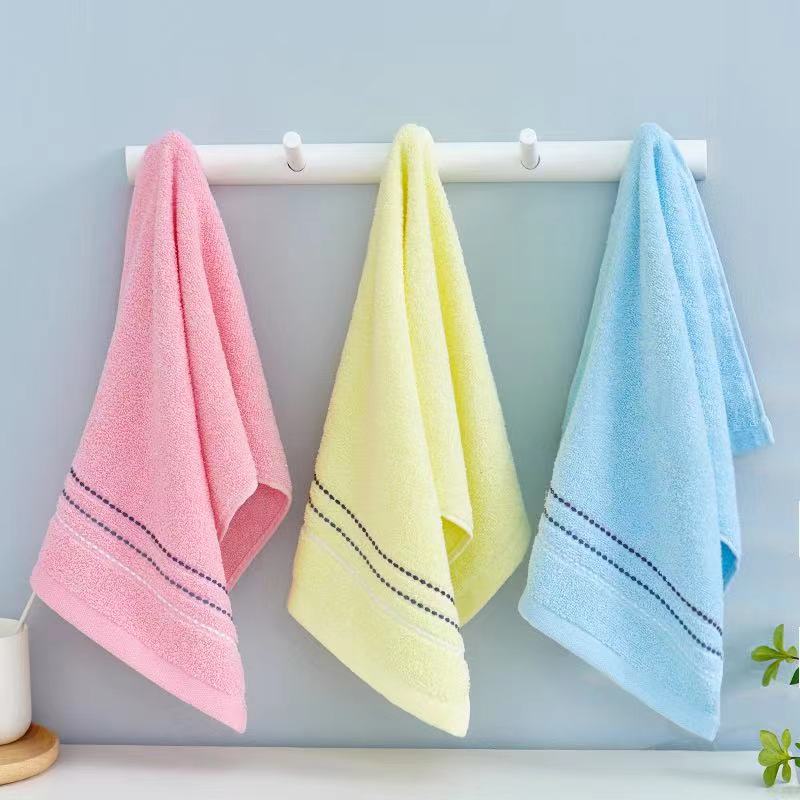 Tinglong Factory direct sales of high-volume candy-colored towels for face washing, pure cotton towels details Picture