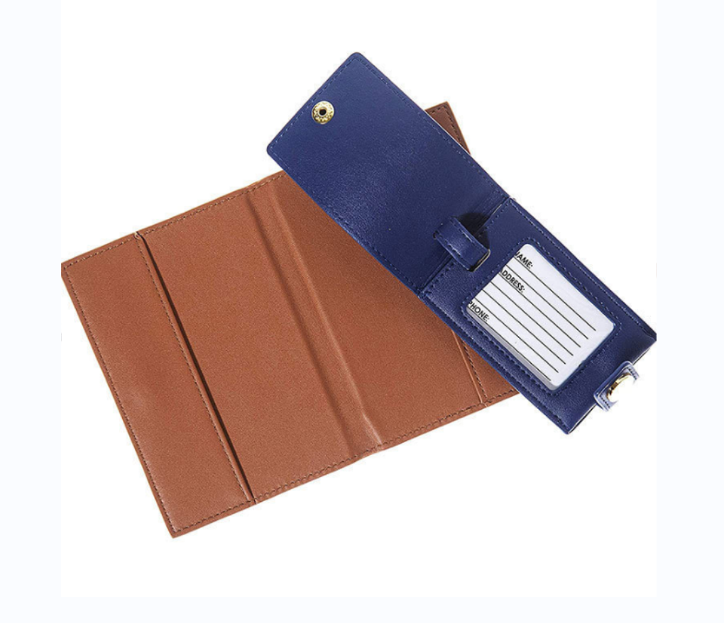 Cubierta de pasaporte de cuero y PU tarjeta de embarque equipaje tag suit comercio exterior Specification image