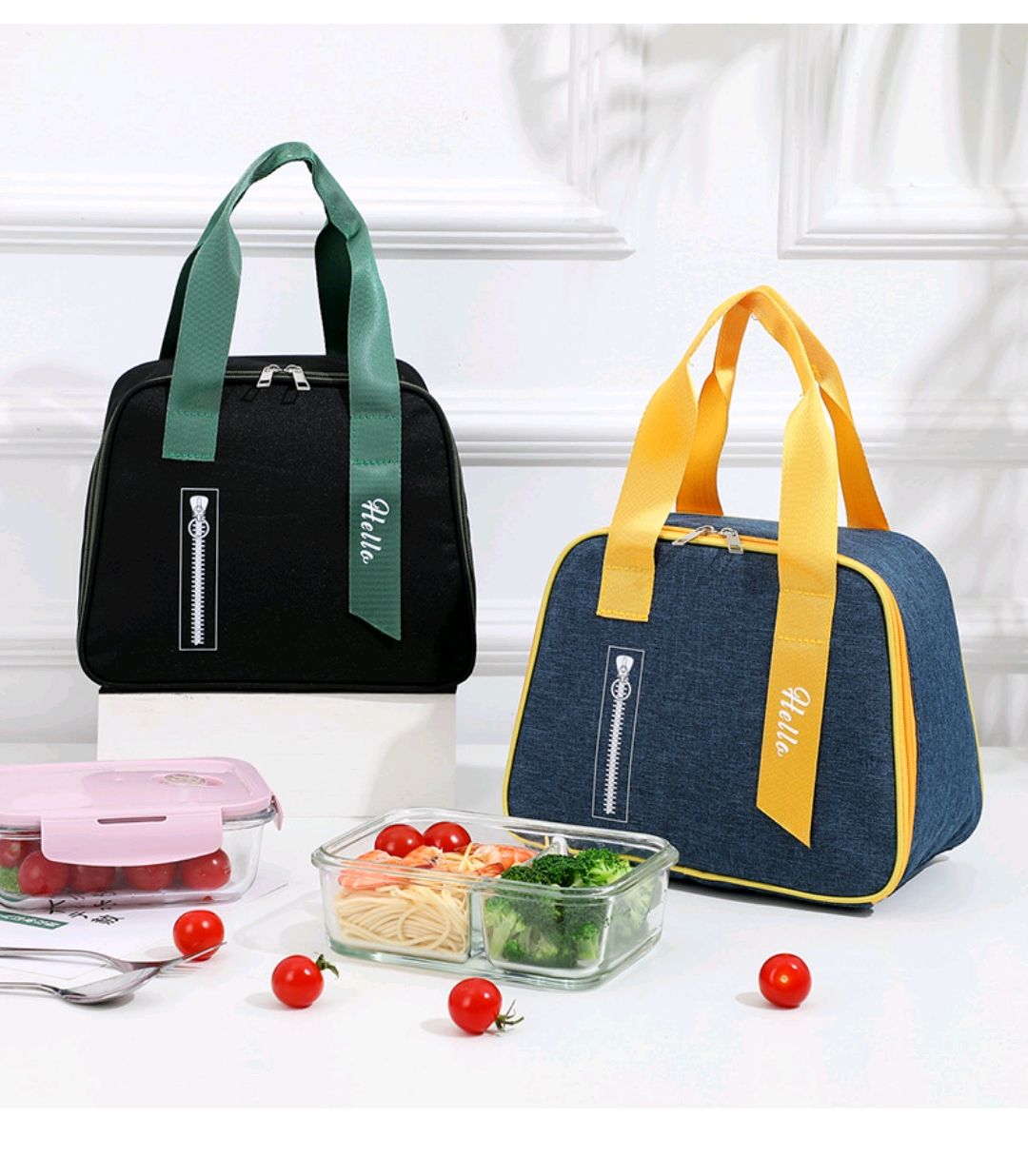 2022 New Thermal Bento Bag Students Carry Lunch Bag Japanese Bento Bag Thermal Bag Lunch Box Bag undefined