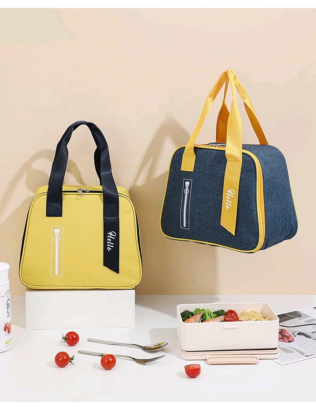2022 New Thermal Bento Bag Students Carry Lunch Bag Japanese Bento Bag Thermal Bag Lunch Box Bag undefined