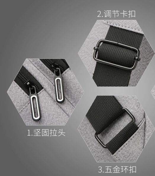 百搭胸包/休闲单肩包/斜挎包细节图