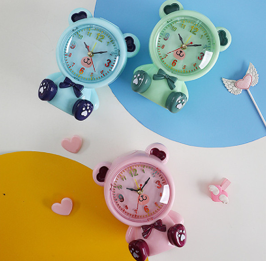Three-color ocean bear alarm clock