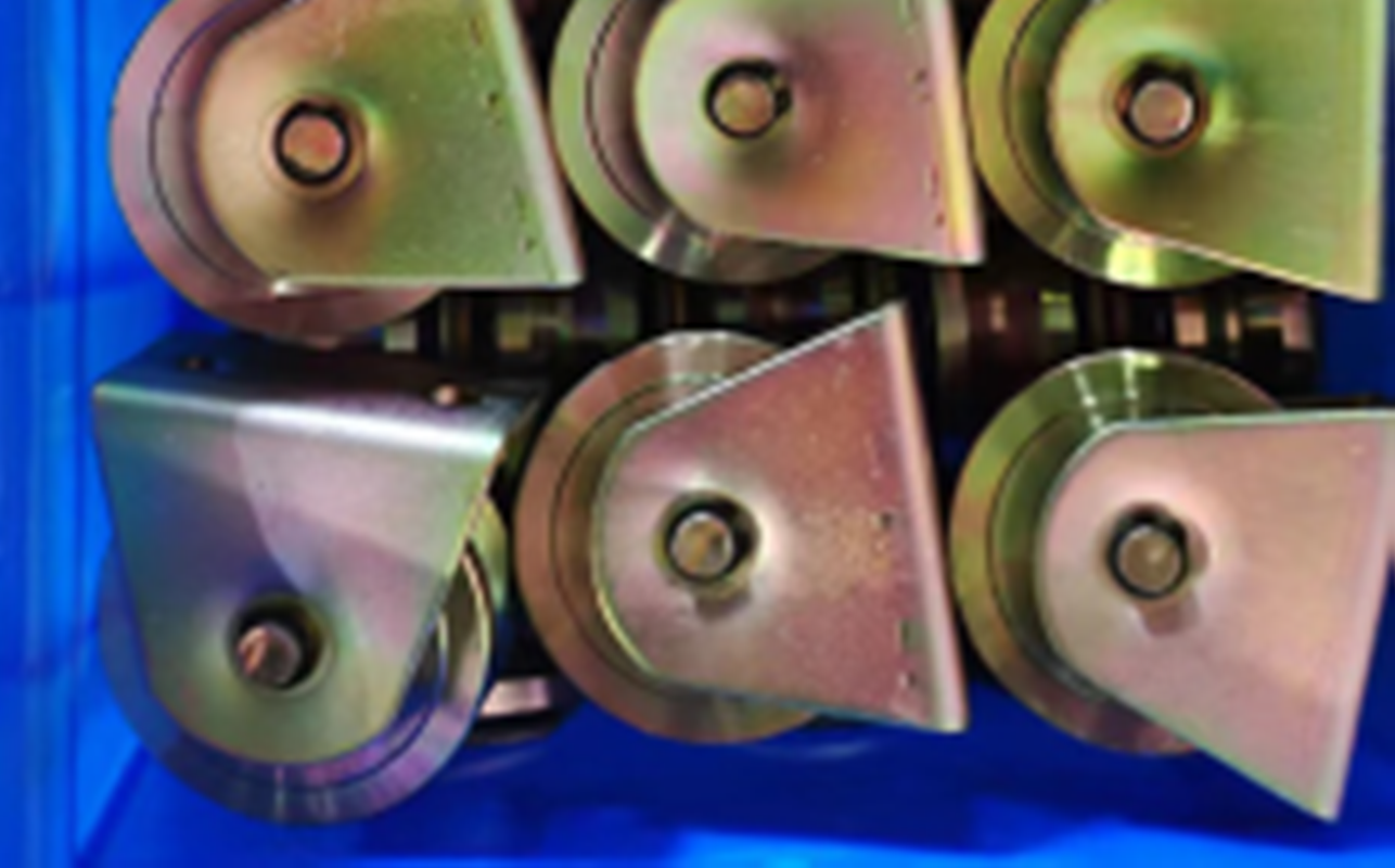 White zinc-plated pulley Y-type 5 details Picture