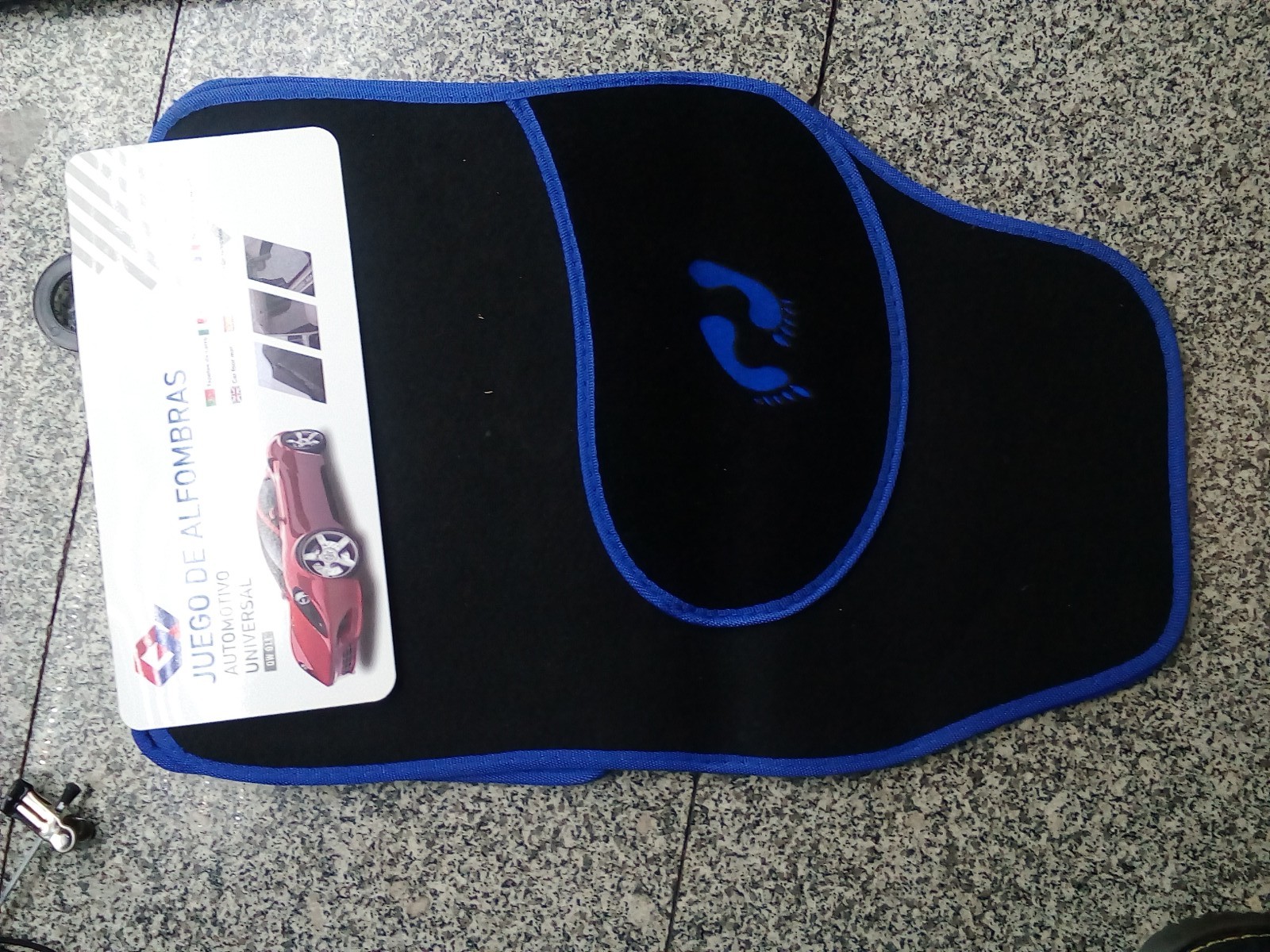 Little Feet Carpet, floor mat, polyester carpet, foreign trade export, universal car floor mat, car floor mat, foot mat 4pc, Qiwei Car Decoration QW52