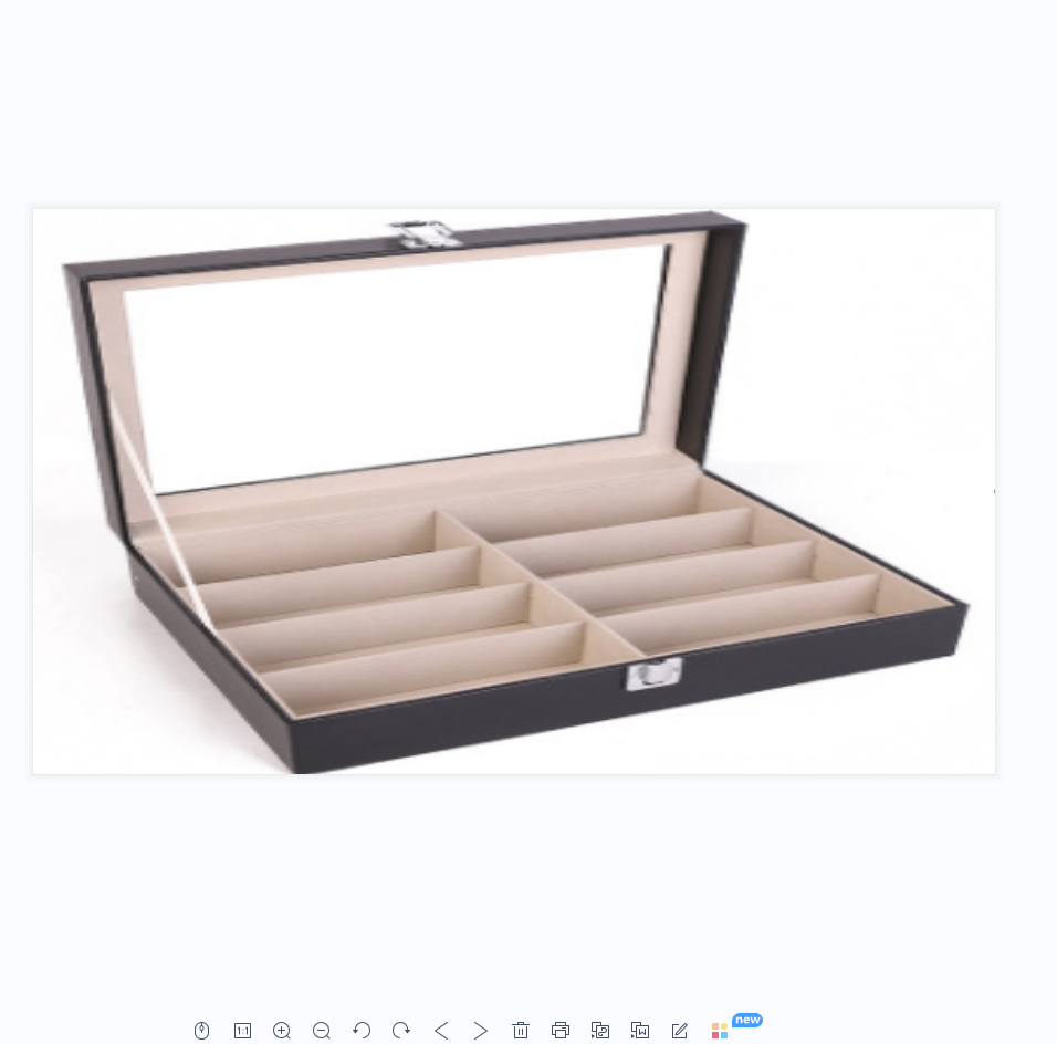 Varios modelos de caja de gafas de comercio exterior