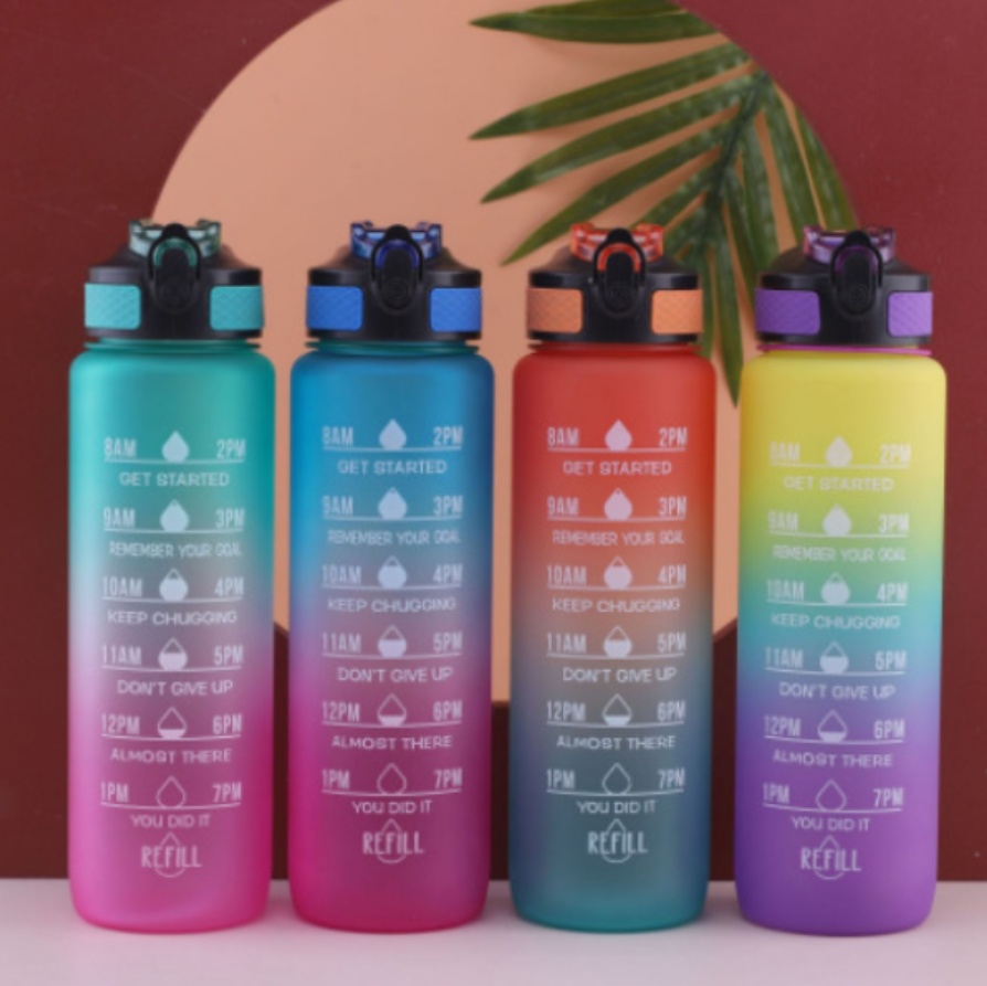 Sports straw water cup