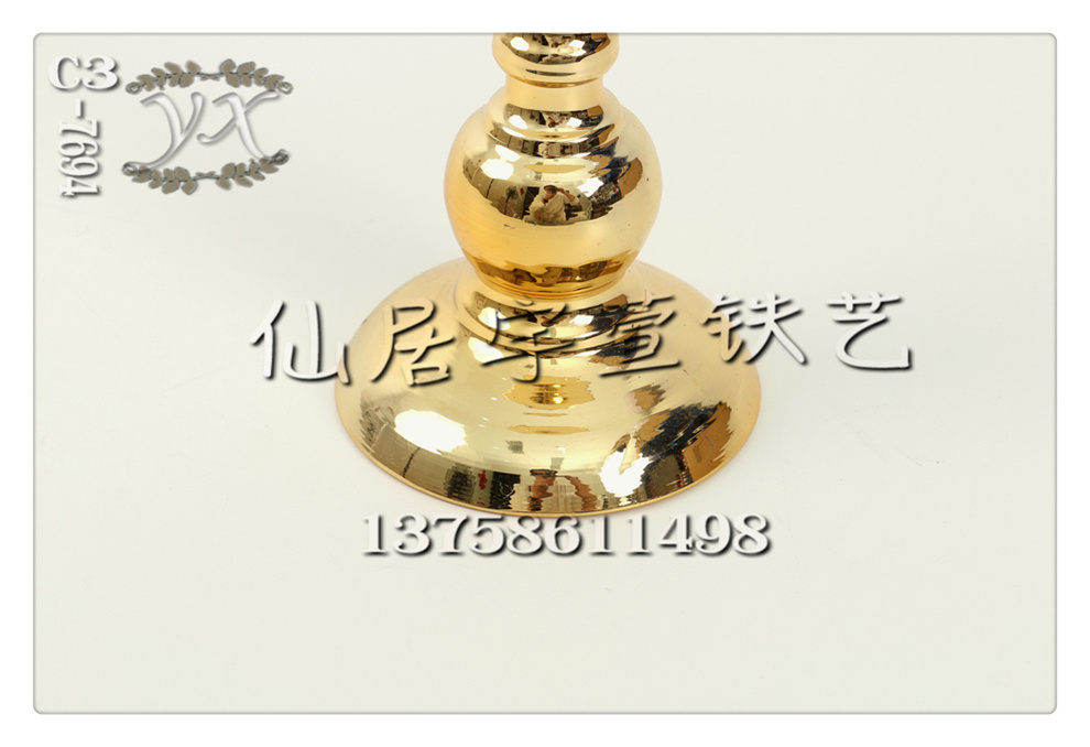 Yuxuan Ironwork European-style Ironwork multi-specification coffee tables, candy jars, creative wedding candy display trays 16 Specification image
