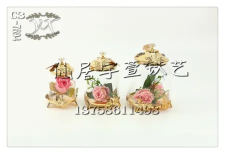 Yuxuan Ironwork European-style Ironwork multi-specification coffee tables, candy jars, creative wedding candy display trays 16