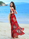 波西米亚长裙三亚海边度假拍照沙滩裙2021新款高端吊带连衣裙超仙