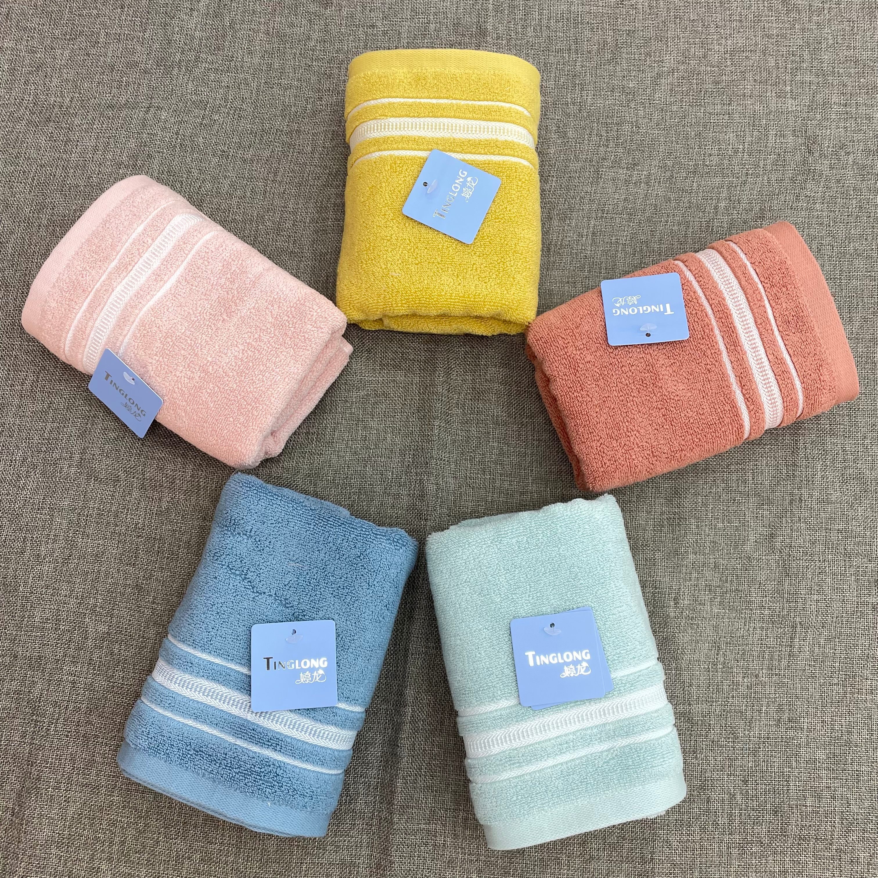 Tinglong Factory direct sales of high-end candy-colored towels and pure cotton adult towels Application Scenario