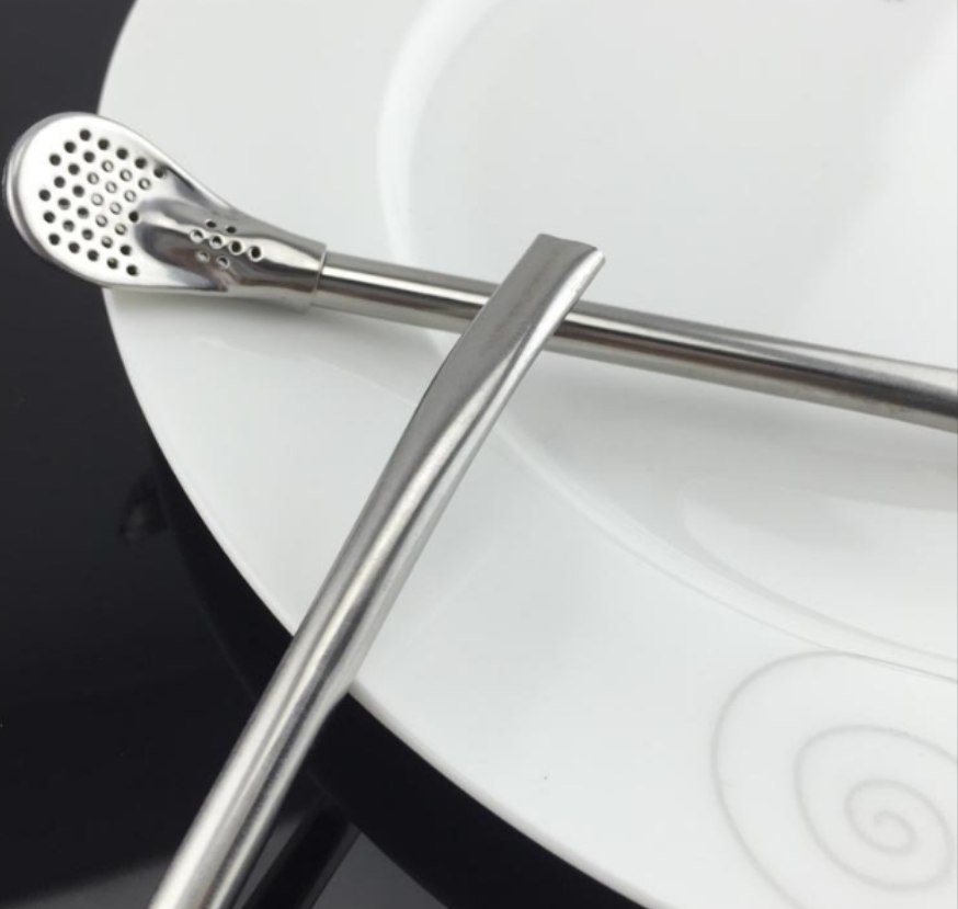 304 stainless steel straw filtering tea spoon for export details Picture