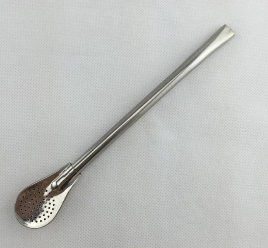304 stainless steel straw filtering tea spoon for export Specification image