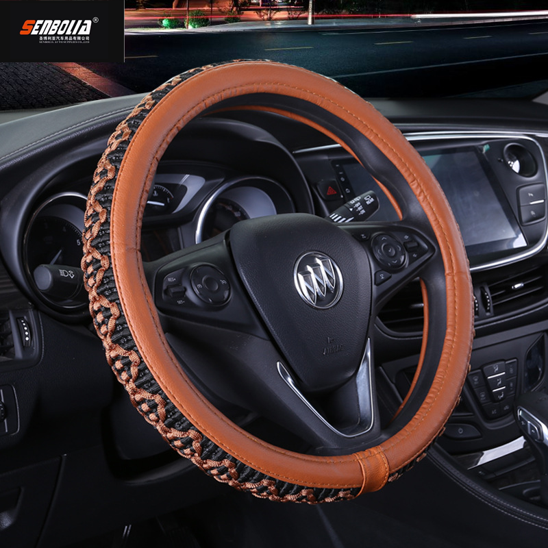 Senbola-fxp-12 cubierta de volante de coche cuatro estaciones cubierta de volante de coche universal venta directa de fábrica bienvenido a la investigación y suministros de interiores de automóviles personalizados details Picture