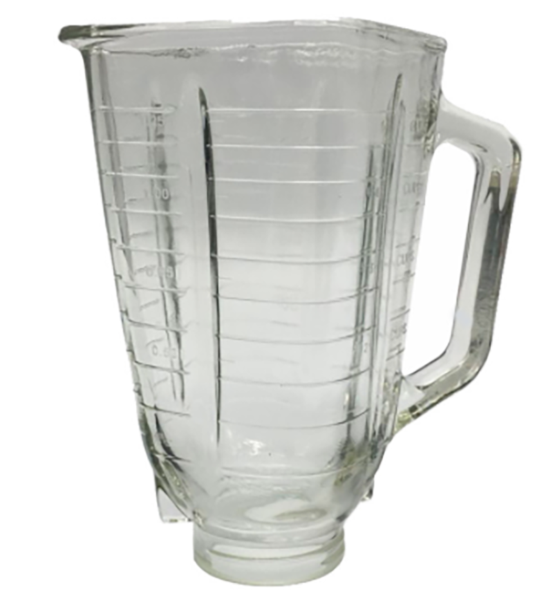 果汁杯搅拌玻璃杯 家用料理机果汁机单配件杯体 搅拌机配件钠钙玻璃杯图