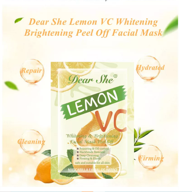 Dear She Fresh Lemon Moisturizing and Beautifying Peel-off Mask Cleansing Mud Mask Removes blackheads and acne and cleanses pores Application Scenario