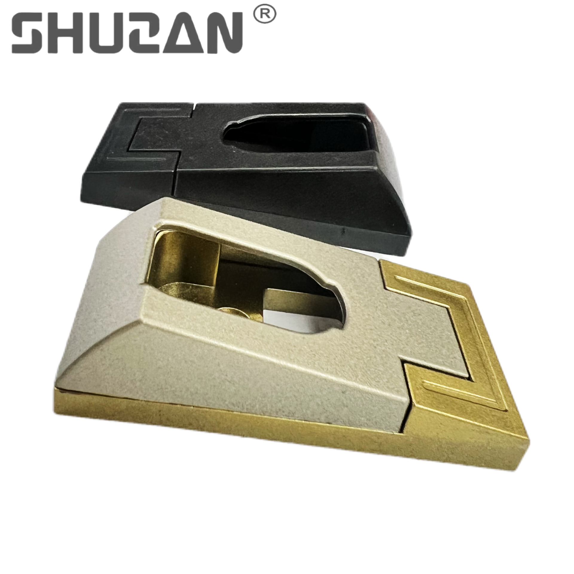 Shuzan brand selects thickened fixed flange seat clothes, through rod clothes, cabinet base accessories, metal nameplate decorations, and other hardware tools Application Scenario