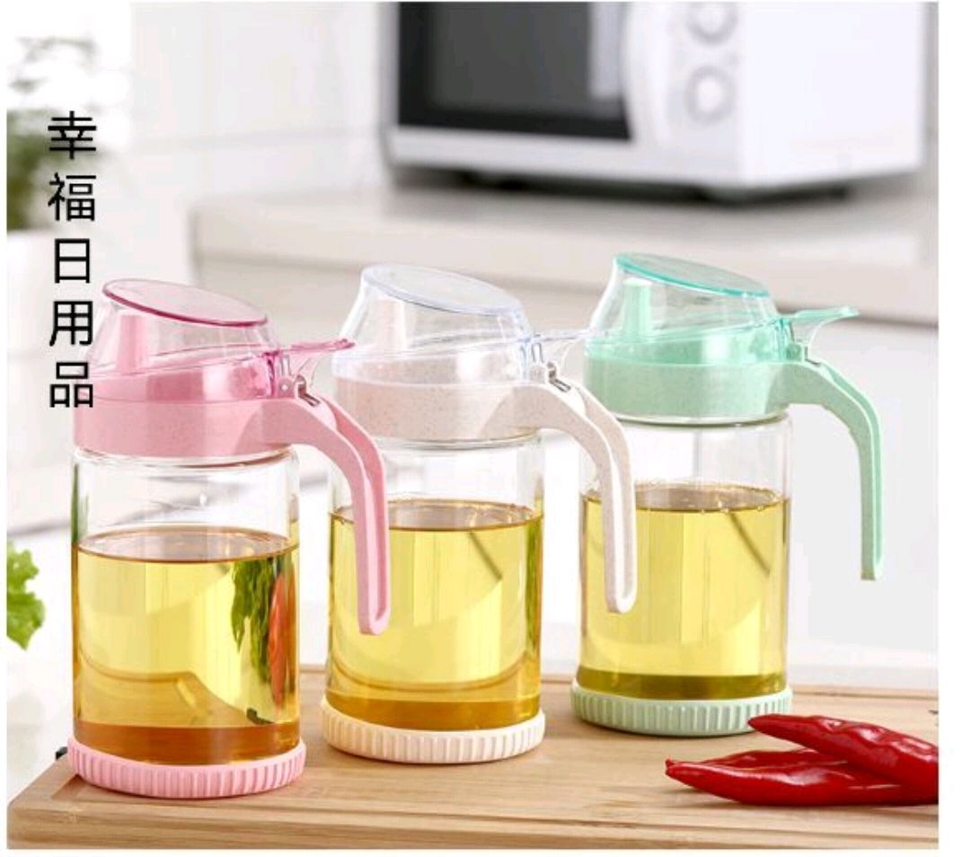 油壶 简约时尚居家厨房醋壶 调味瓶透明防滑酱油瓶详情图5