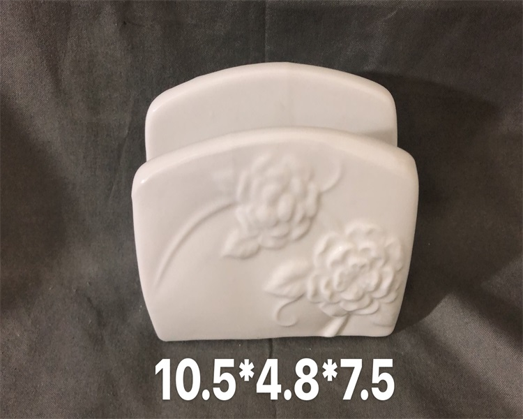 方圆陶瓷酒店家居专用餐巾架描金白瓷餐巾架FYJBGHDBB6858895详情图6