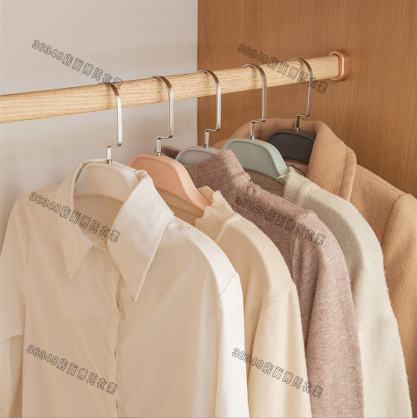 衣架/植绒衣架/木质儿童衣架/衣服架/晾衣架产品图