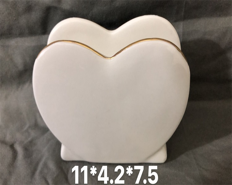 方圆陶瓷酒店家居专用餐巾架描金白瓷餐巾架FYJBGHDBB6858895