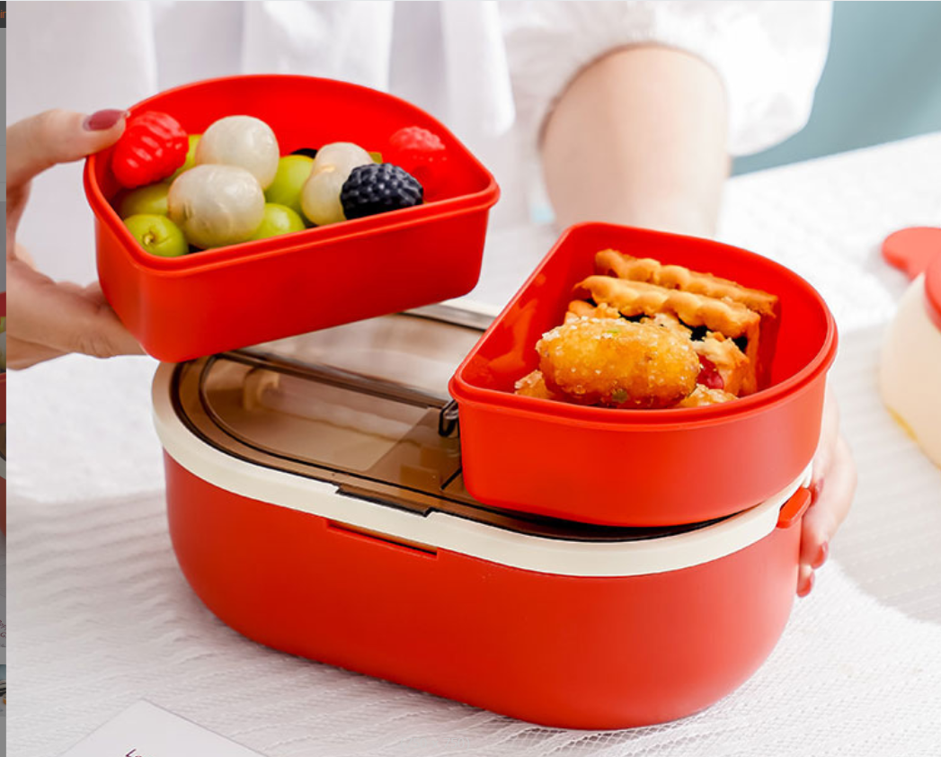 1600ml microwave-heated double-layer lunch box Application Scenario