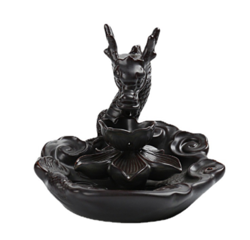 Reverse-flow ceramic incense burner Specification image