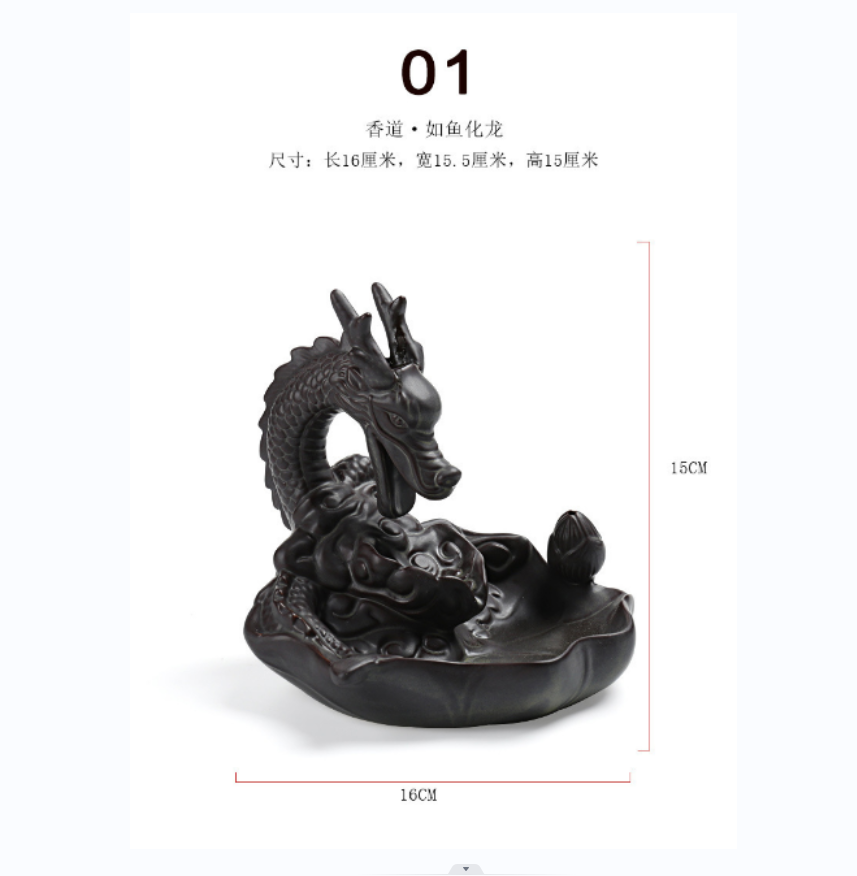 Reverse-flow ceramic incense burner Application Scenario