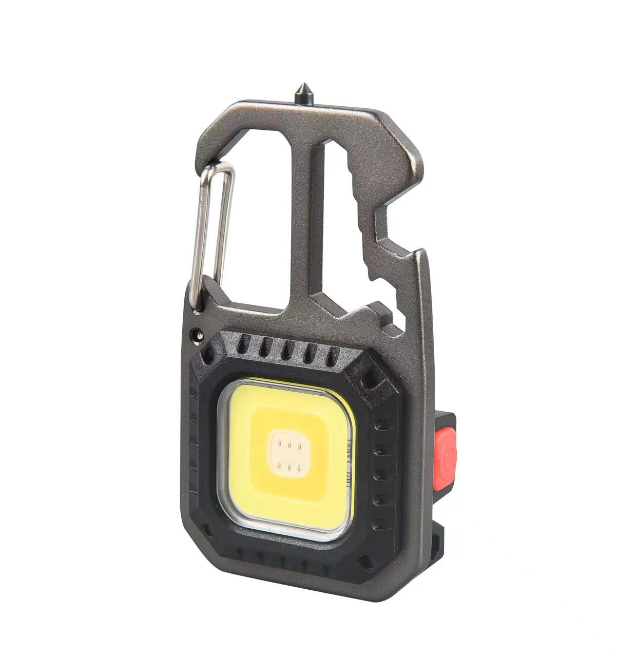 Nuevos productos transfronterizos luz brillante COB portátil multifunción mini llavero luz de trabajo luz de mantenimiento de automóviles luz de cuerpo para el hogar linterna de emergencia LED Item Picture