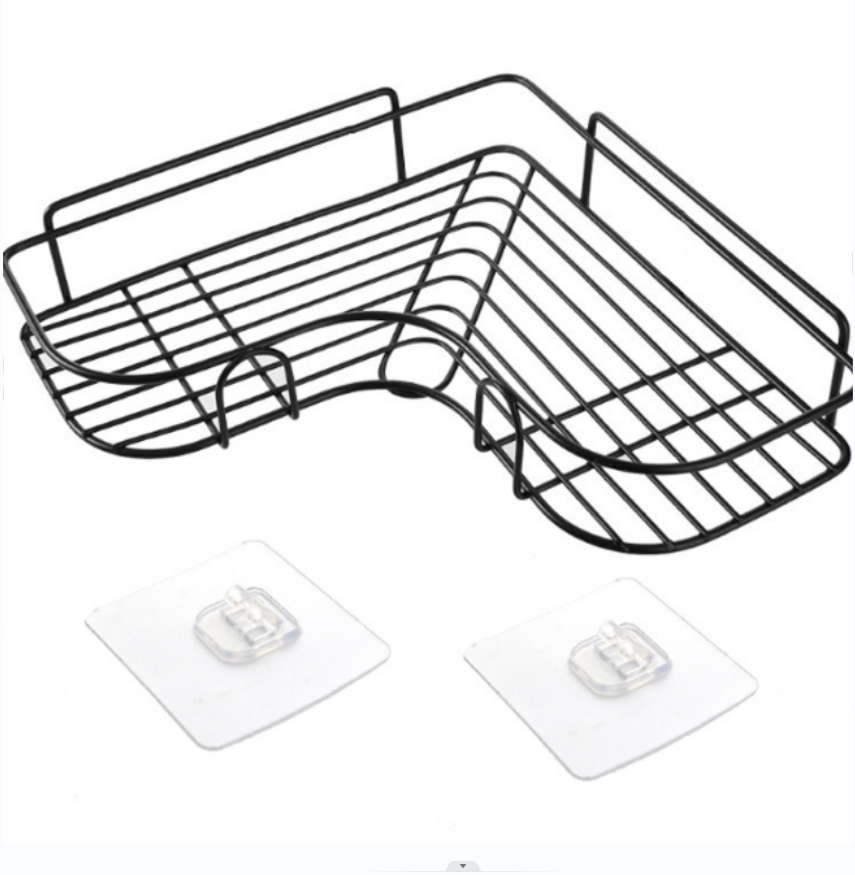 Kitchen and bathroom triangular storage rack without drilling holes Specification image
