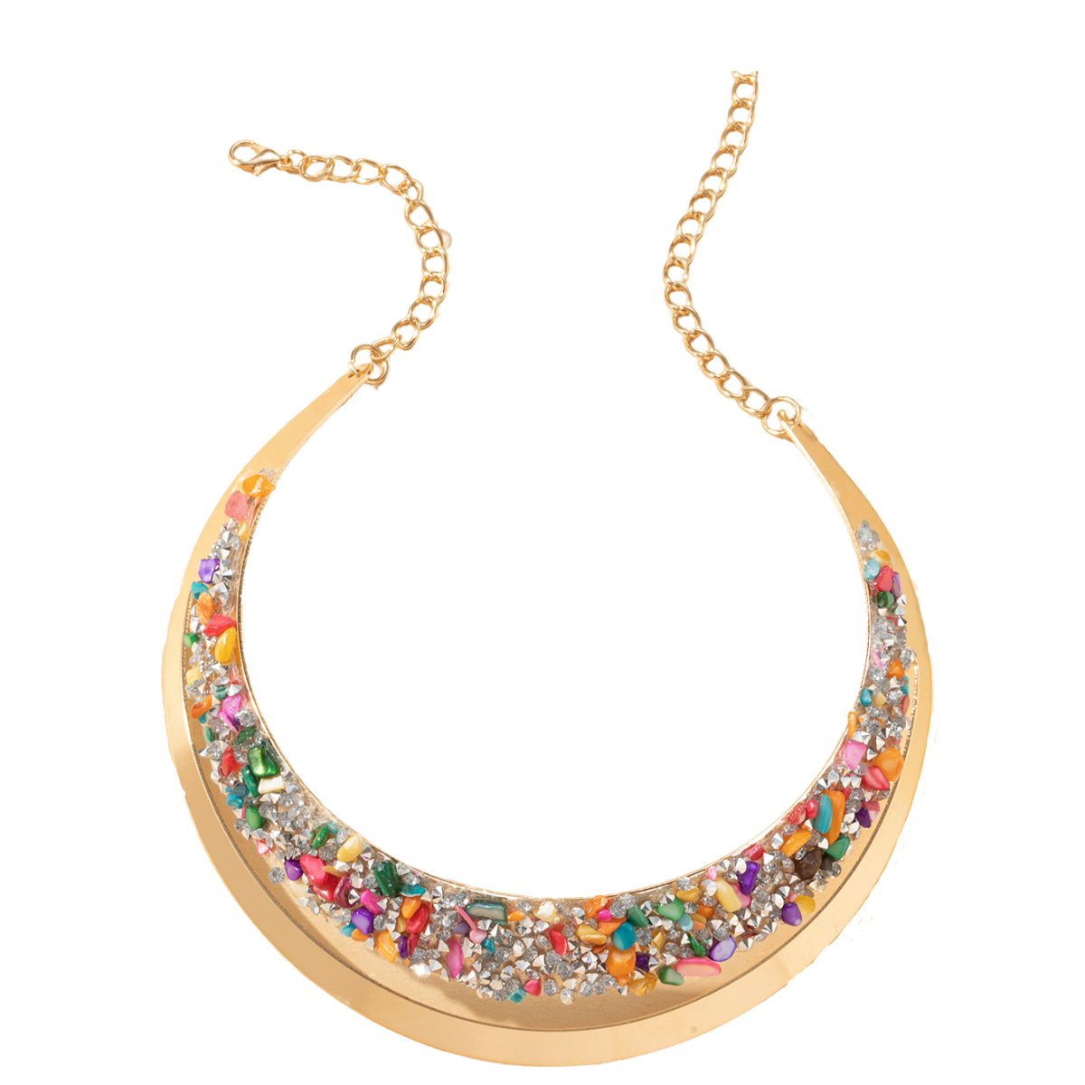 Cross-border Amazon bestsellers: Fashionable and trendy colorful women's necklaces from Europe and America Item Picture