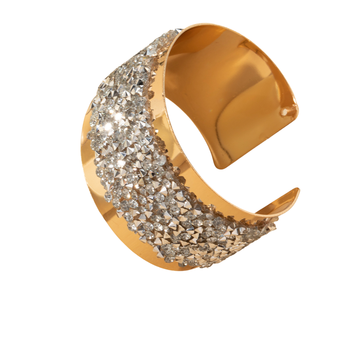 Cross-border Amazon bestseller: Exaggerated women's bracelet with white diamonds Item Picture