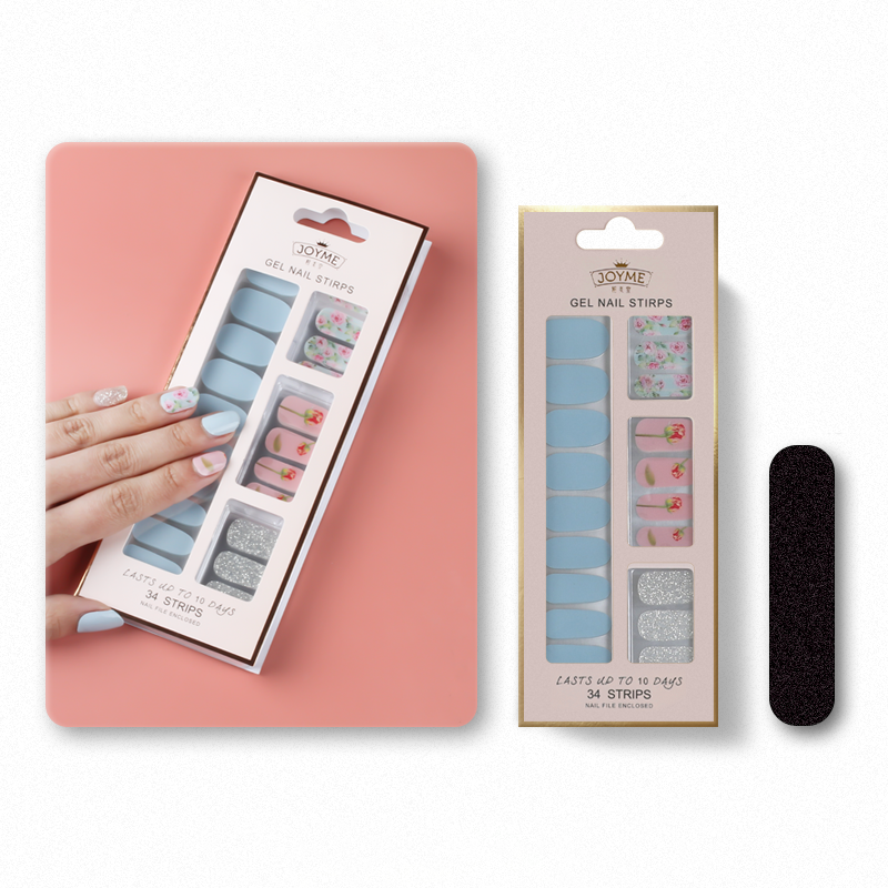 34 nail stickers without baking lamp, Korean imported PU film nail stickers, waterproof and wear-resistant nail stickers 7 details Picture