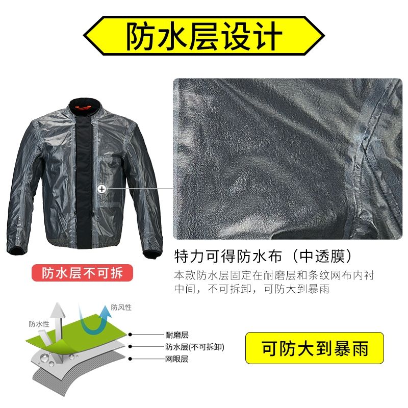 摩托车衣服/机车衣服/骑行服白底实物图