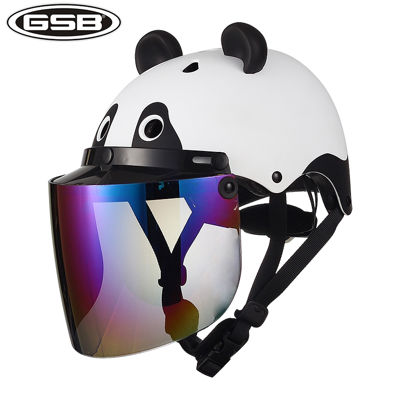 GSB Children's electric bike safety helmet, electric bike helmet, suitable for both boys and girls, babies, summer sun protection and all-season use details Picture