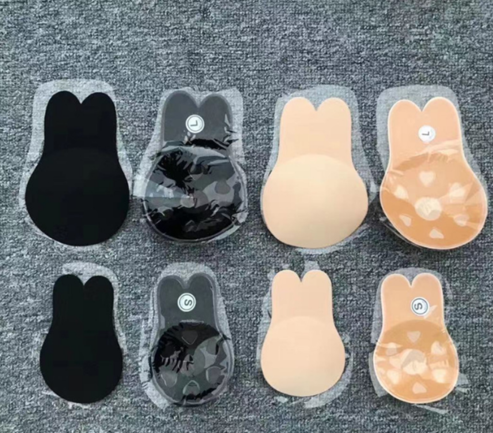 内衣硅胶乳贴白底实物图