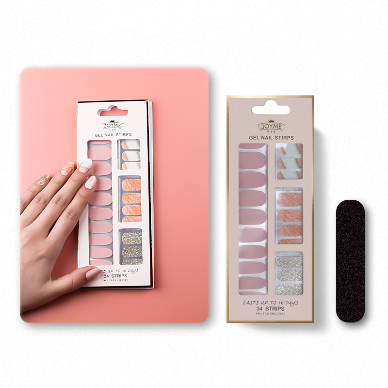34 Nail stickers without baking lamp, Korean imported PU film nail stickers, waterproof and wear-resistant nail stickers 24 details Picture