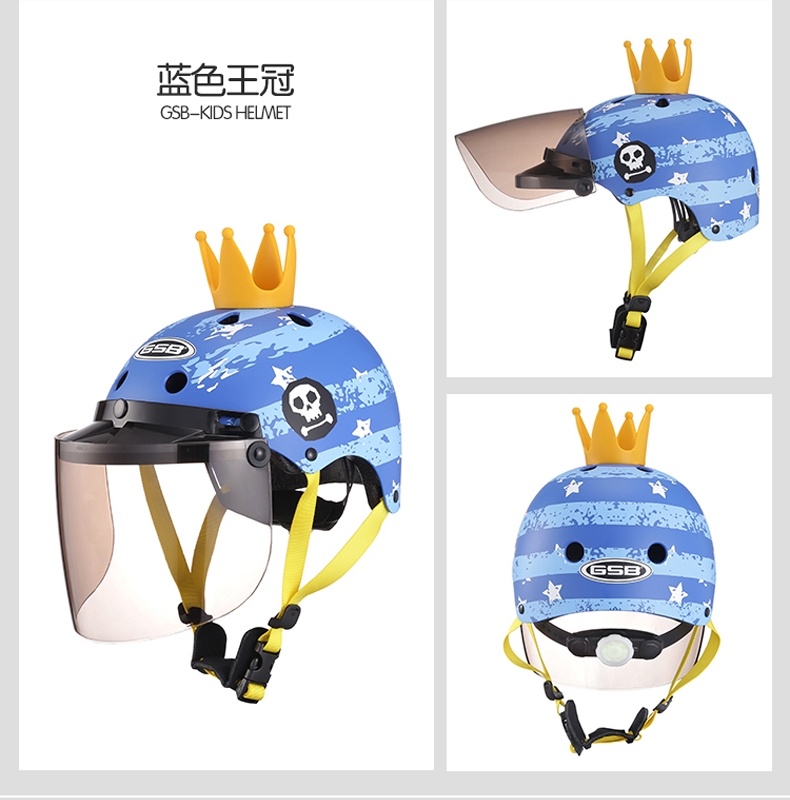 GSB Children's electric bike safety helmet, electric bike helmet, suitable for both boys and girls, babies, summer sun protection and all-season use detail image 11