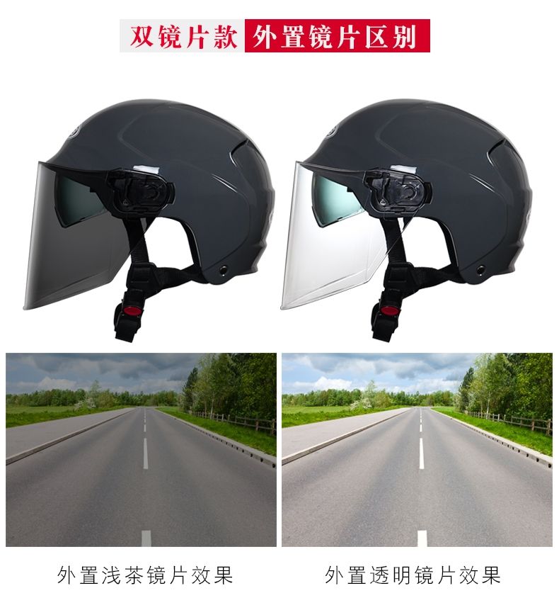 GSB electric bike helmets for men and women, summer sun protection, semi-covered electric bike safety helmets, suitable for all seasons detail image 7