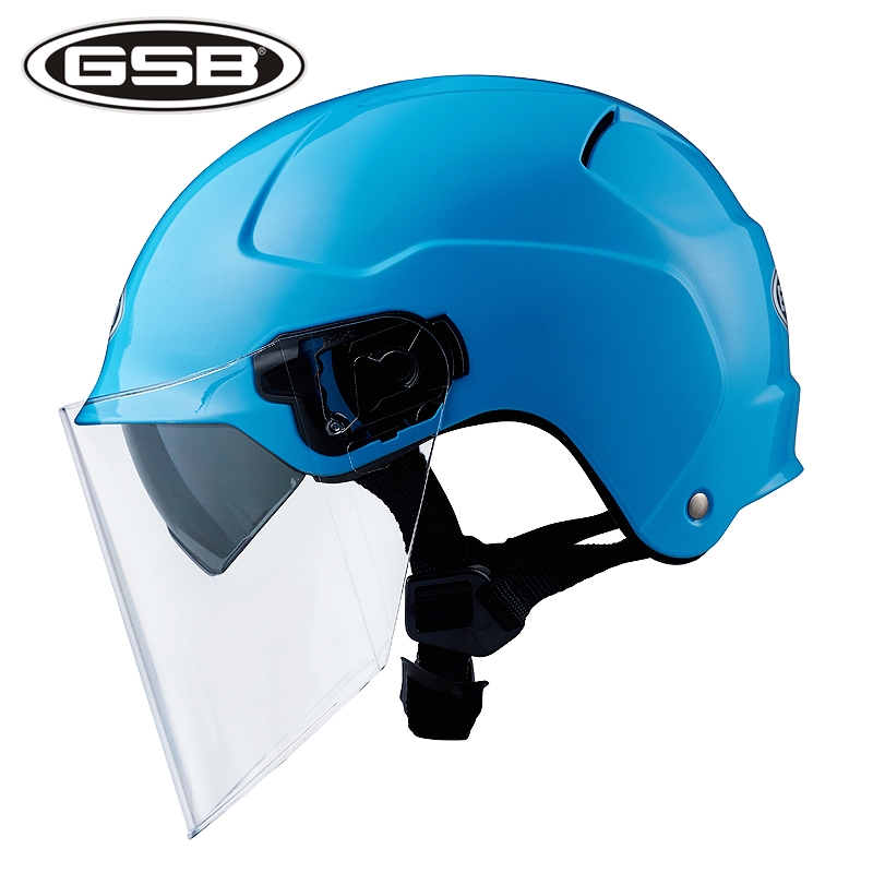 GSB electric bike helmets for men and women, summer sun protection, semi-covered electric bike safety helmets, suitable for all seasons details Picture