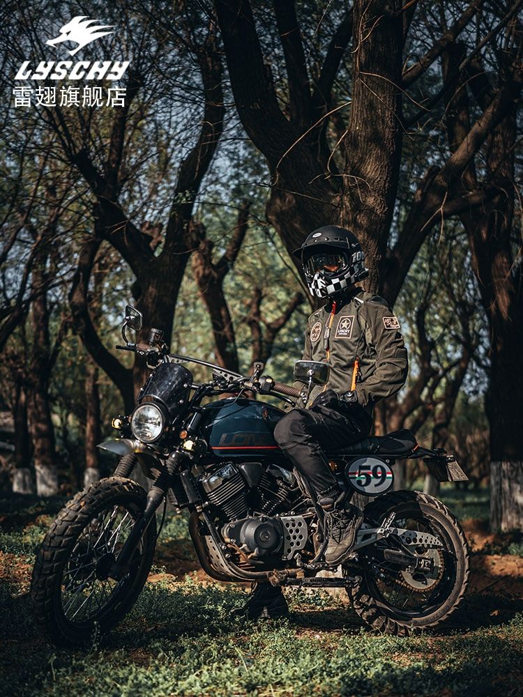 Lei Chi motorcycle riding clothing, summer mesh breathable jacket, anti-drop, all-season waterproof motorcycle riding clothing, rider equipment details Picture